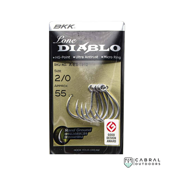 BKK Raptor-Z Treble Hooks, Size: 8-2/0, Cabral Outdoors