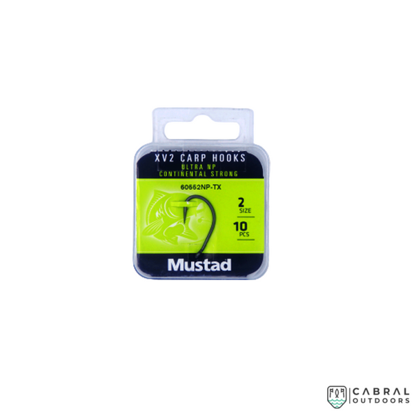 Mustad Carp XV2 Curve Shank Elite 60545NP-BN, Size: 8-4, Cabral Outdoors