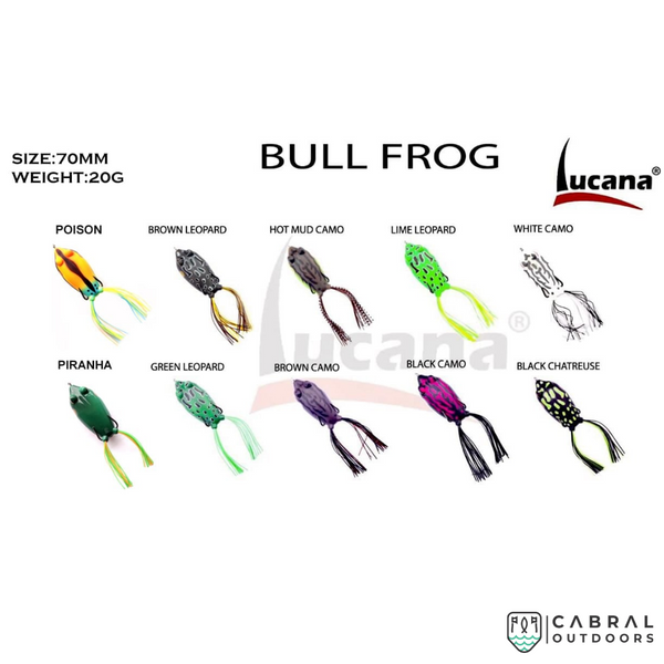 Lures Factory Magnus Rubber Frog, Size: 4cm, 6g, Cabral Outdoors