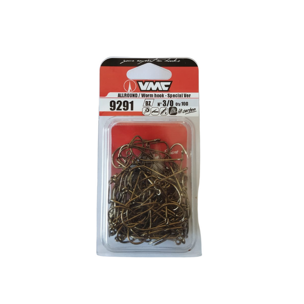 VMC CARBON STEEL FISH HOOK 9902BZ - Double Ryder Fish Hooks 100 per pack, Cabral Outdoors