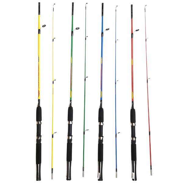 Radha rani _ 210 fishing rod and reel set - 7feet multicolor