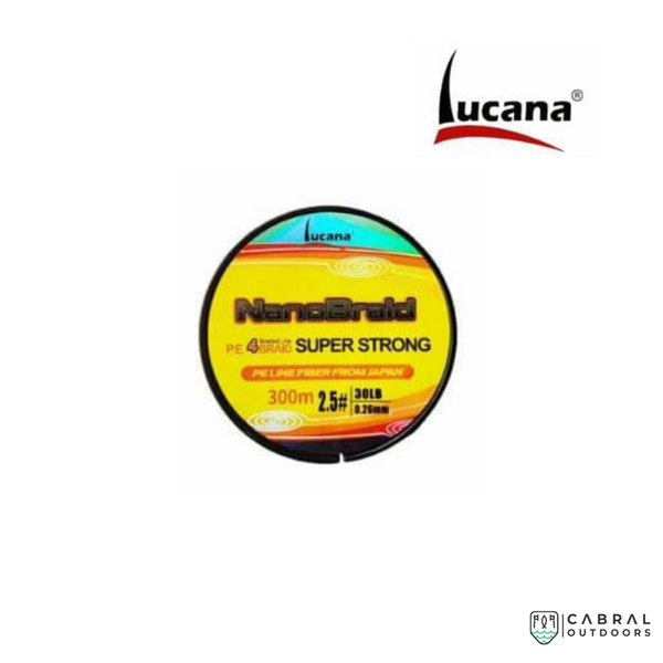 Lucana Nano Braid 8X Super Strong 100M Braid Line, Cabral Outdoors