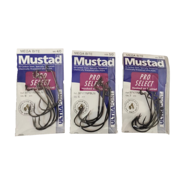 Mustad Ultra Point Big Bite Grip Pin Hook - Size: 5/0 (Black