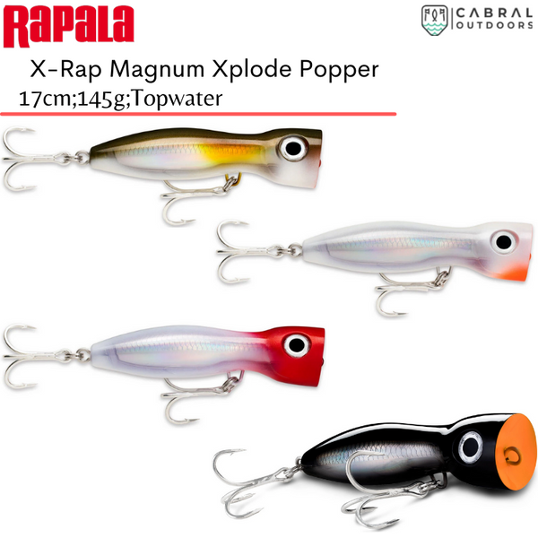 Rapala X Rap Magnum Xplode Popper 17cm 145g 1pcs Pkt Top Water Cabral Outdoors Rs 1 600