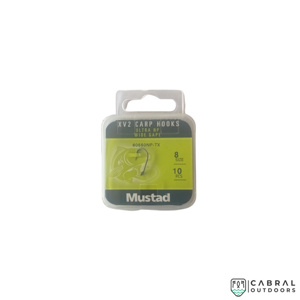 Mustad Carp XV2 Curve Shank Elite 60545NP-BN, Size: 8-4, Cabral Outdoors