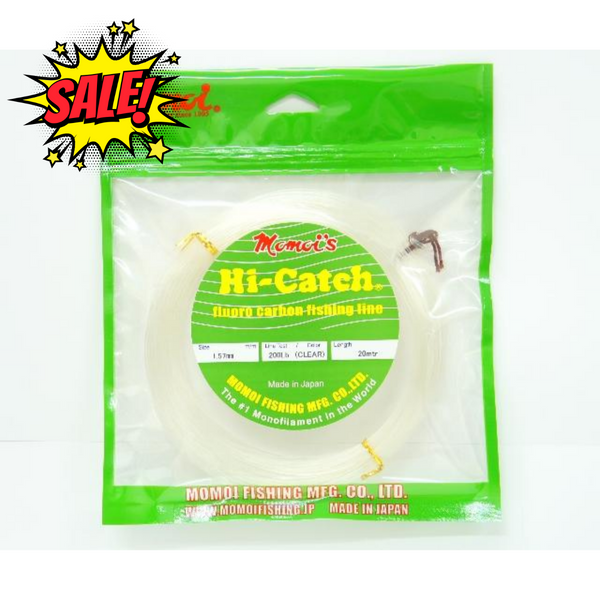 Momoi Hi-Catch Classic Monofilament Leader 50yds, 50lb-130lb, 0.70mm-1.20mm, Cabral Outdoors