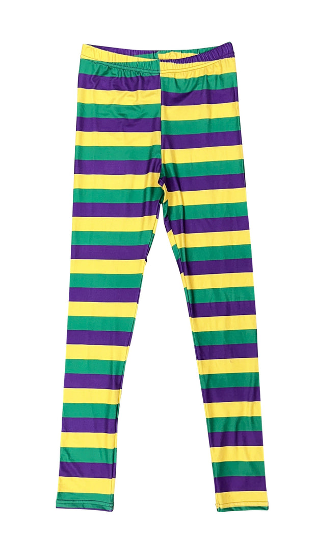 Girls Children Rainbow Colorful Striped Multi-color Cotton Party Pants  leggings