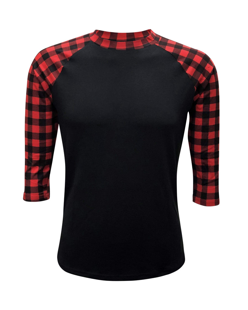 Custom Name Black White Pinstripe Red Black Raglan Sleeves