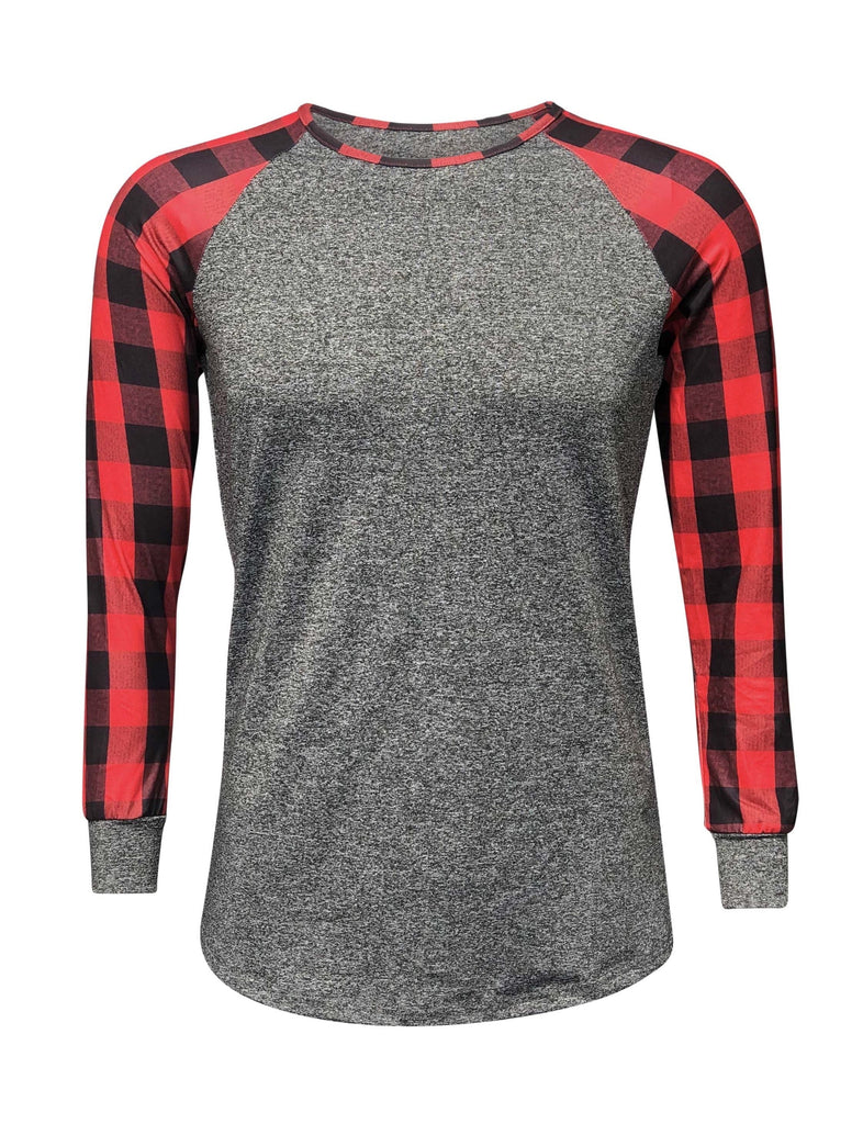 Adult Plain Raglan 3/4 T-Shirt - Charcoal Black – ILTEX Apparel