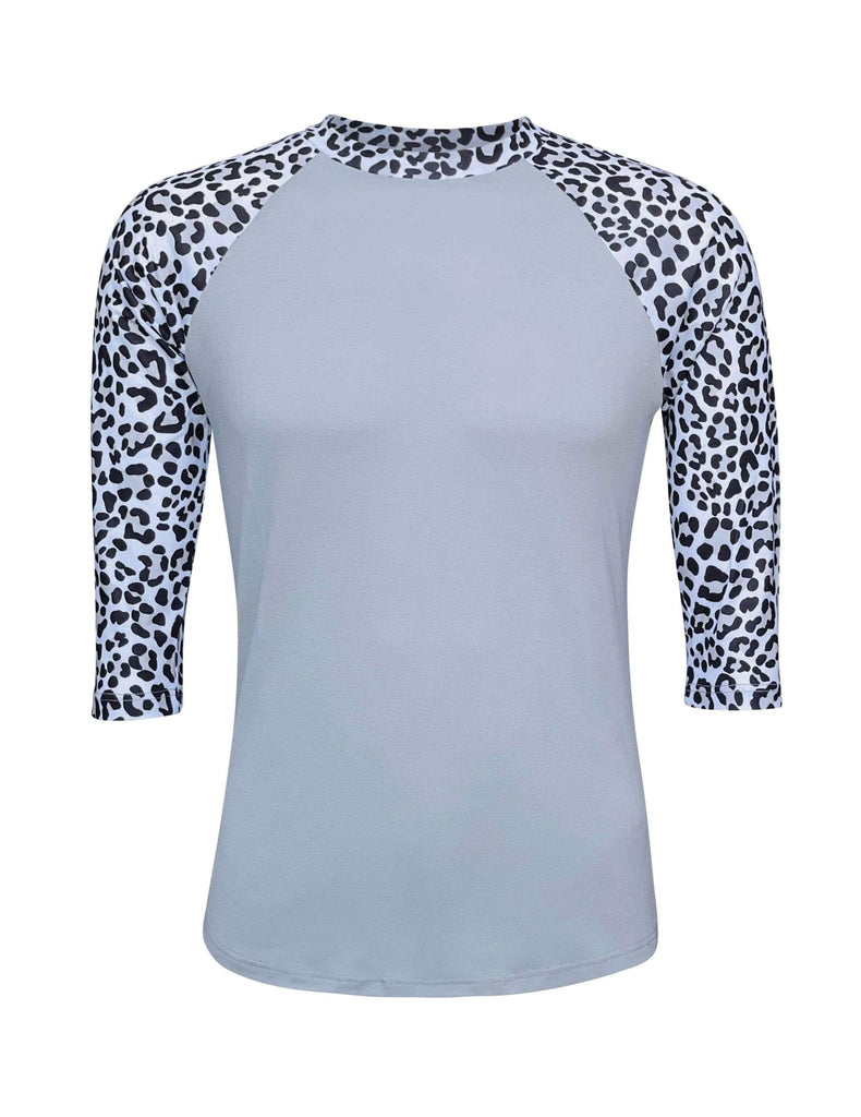 Marble Print Gray Polyester Top – ILTEX Apparel