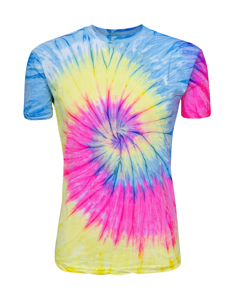 Neon Yellow and White Tie Dye Shirts - Vortex - Tie Dye Wholesaler