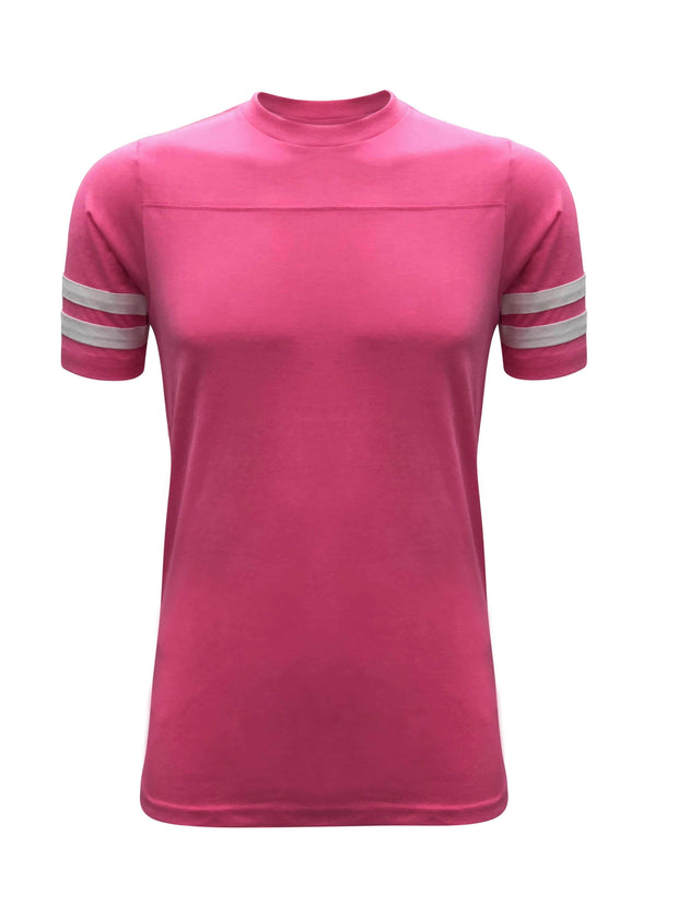 GOLDSTROMS Solid Women V Neck Pink T-Shirt - Buy Purple GOLDSTROMS