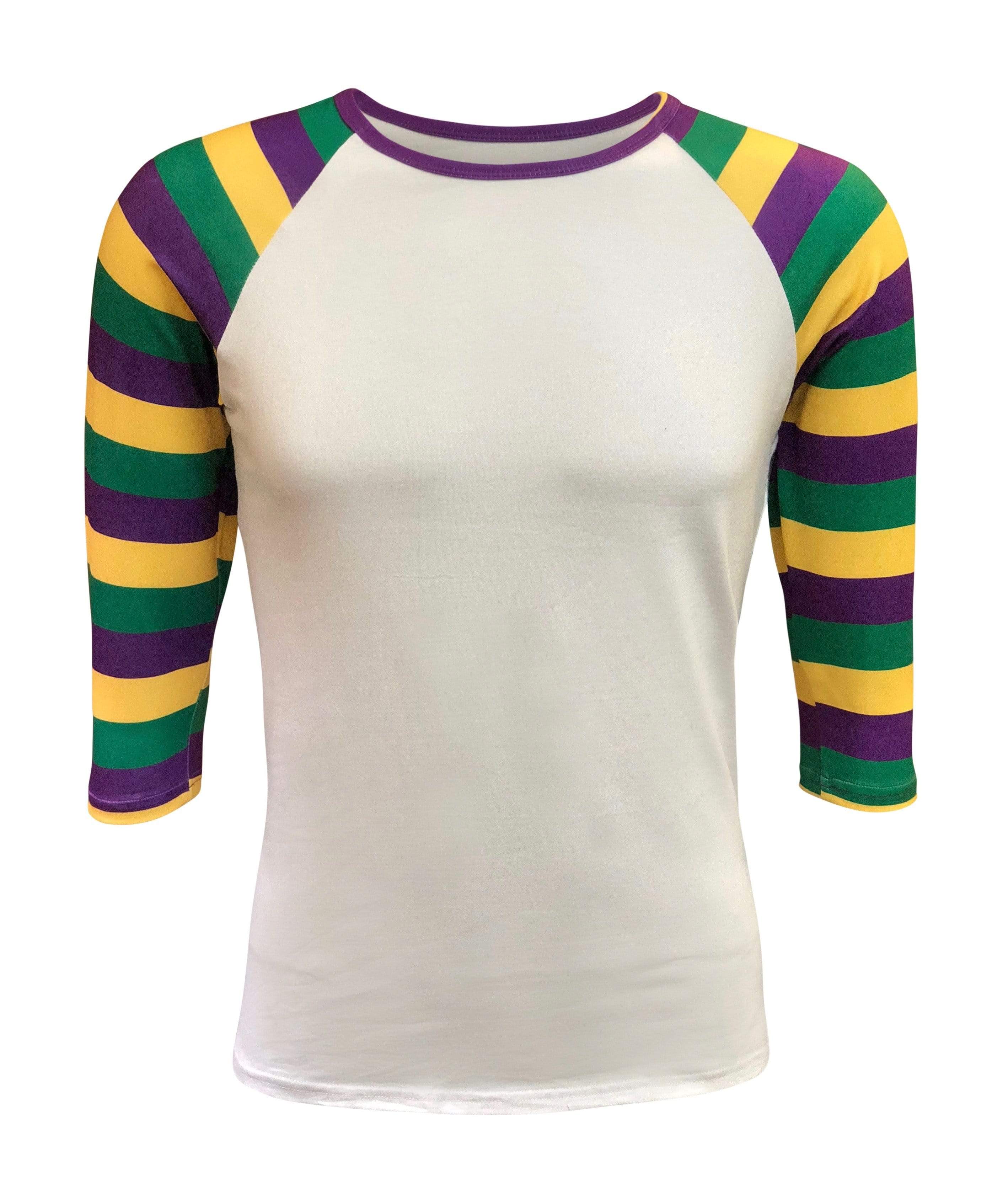 mardi gras raglan shirt