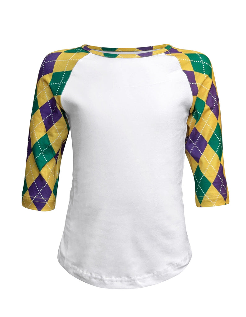 Mardi Gras Harlequin Diamond Capri Leggings Kids – ILTEX Apparel