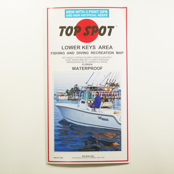 N208 - MIDDLE KEYS - Top Spot Fishing Maps - FREE SHIPPING – All