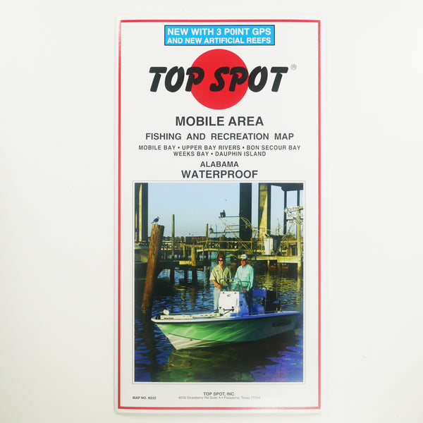 Top Spot Destin to Panama City Fishing Map - Florida Watersports