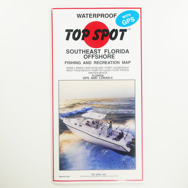 N238 OFFSHORE UPPER SOUTH CAROLINA LOWER NORTH CAROLINA - Top Spot Fishing  Maps - FREE SHIPPING