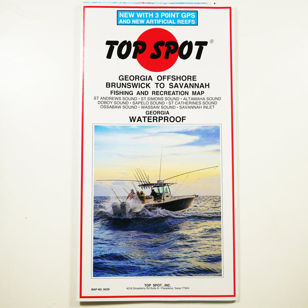 N227 NORTHEAST FLORIDA & SOUTH GEORGIA OFFSHORE - Top Spot Fishing Map –  All About The Bait