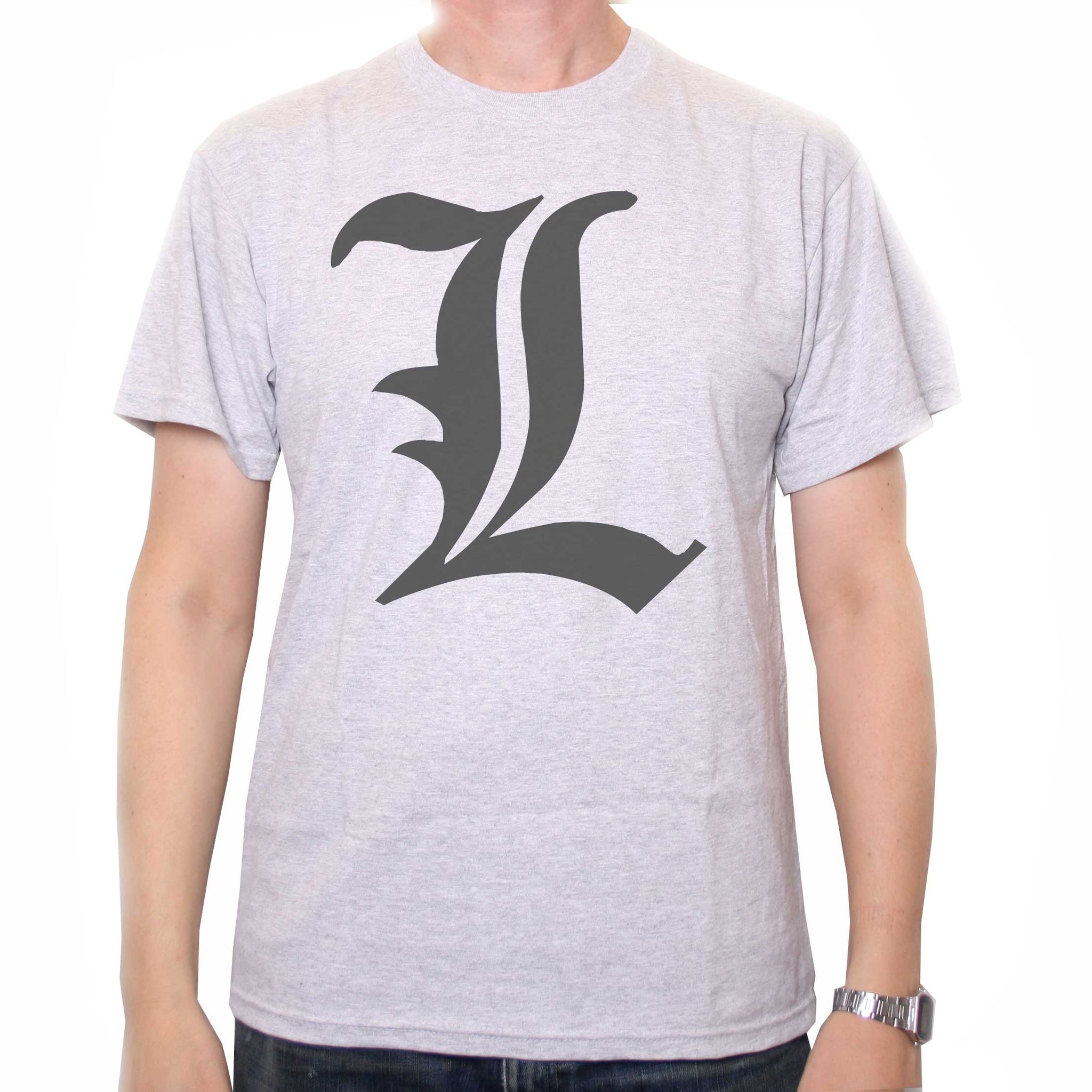 L T Shirt For Death Note Afficionados Anime Inspired T Shirts From Old Skool Hooligans