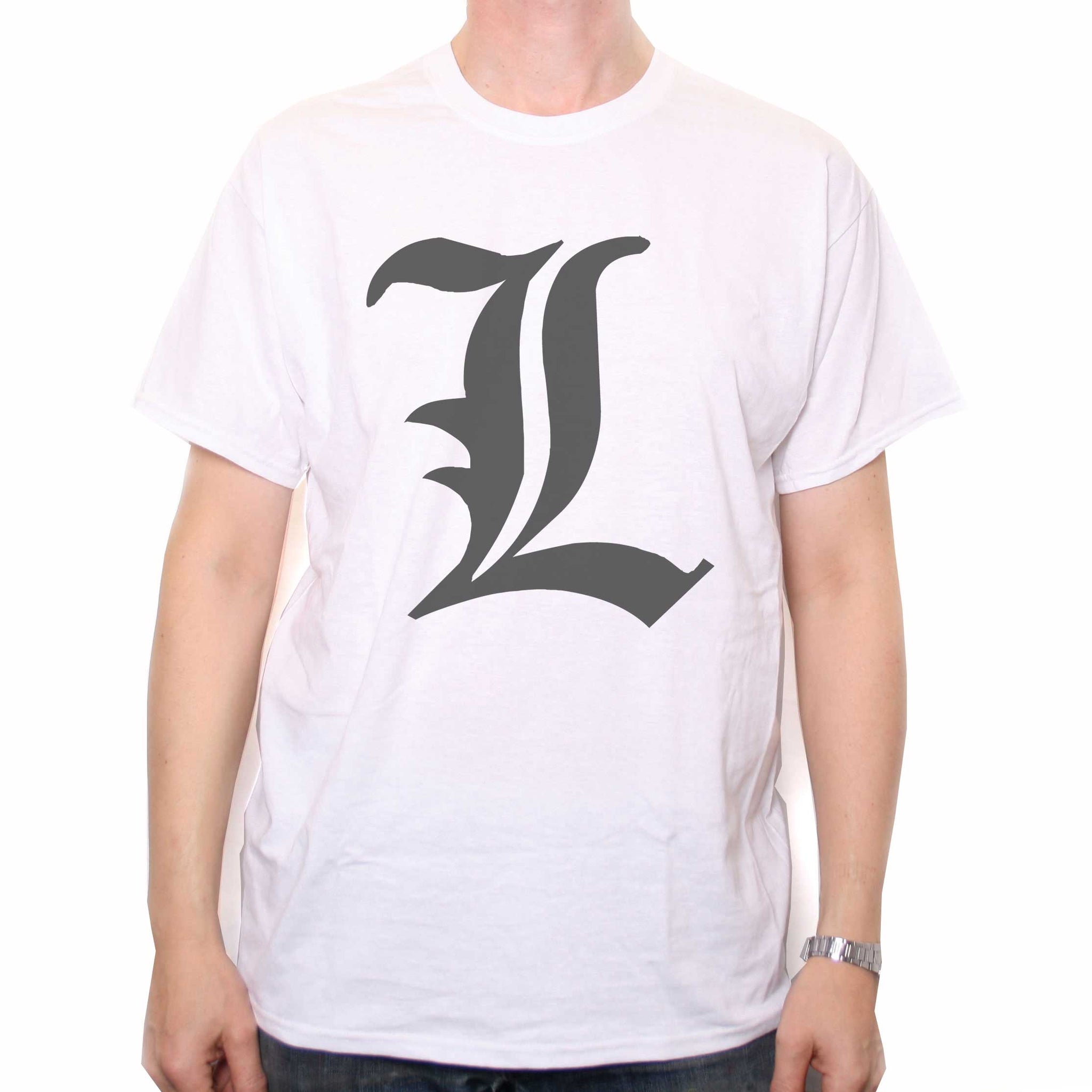 L T Shirt For Death Note Afficionados Anime Inspired T Shirts From Old Skool Hooligans