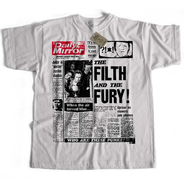 Tæmme afvisning Produktionscenter The Filth & The Fury T Shirt | Classic Punk T Shirts from Old Skool  Hooligans