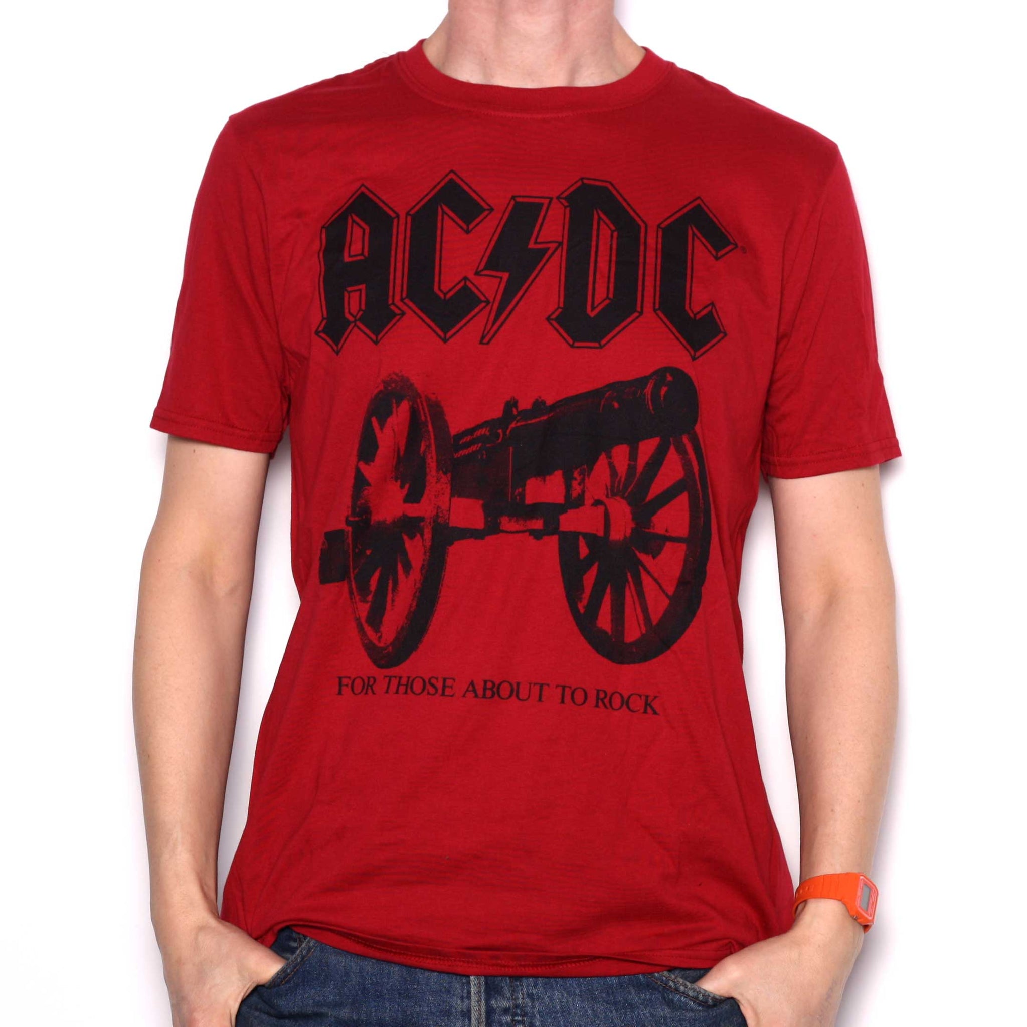 AC/DC T Shirt - For Those About To Rock Red | Heavy Metal ...