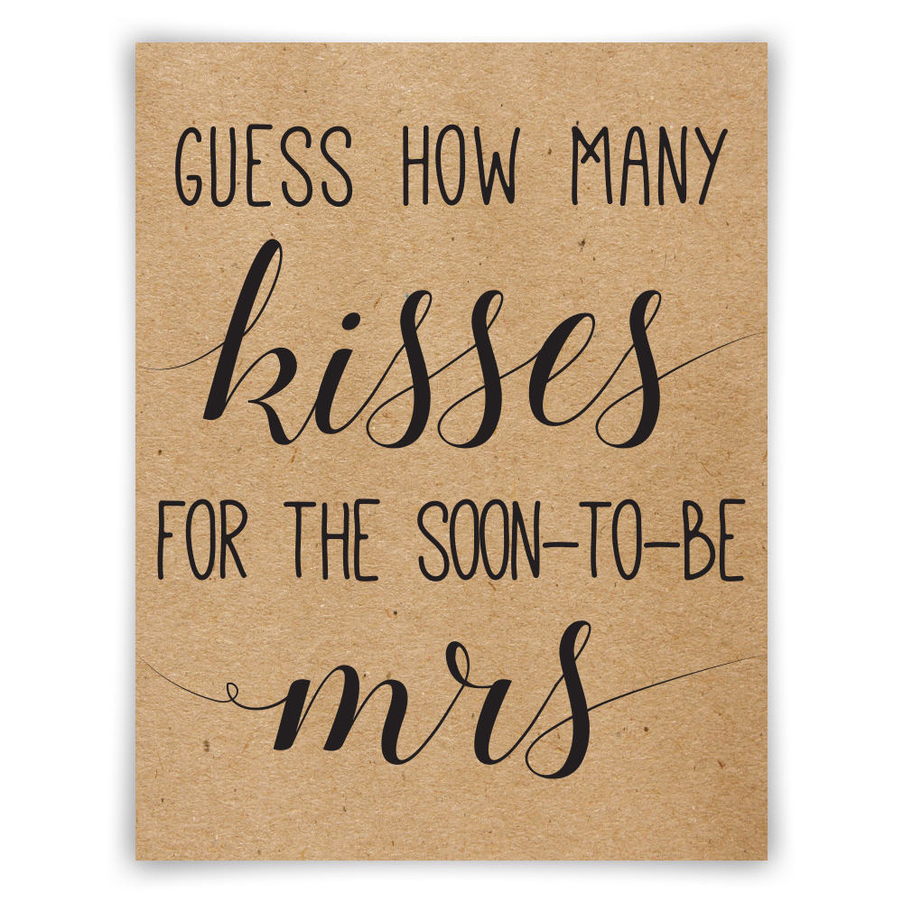 Free Template Guess How Many Kisses In The Jar Free Printable