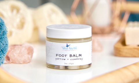 yarrow and comfrey foot balm