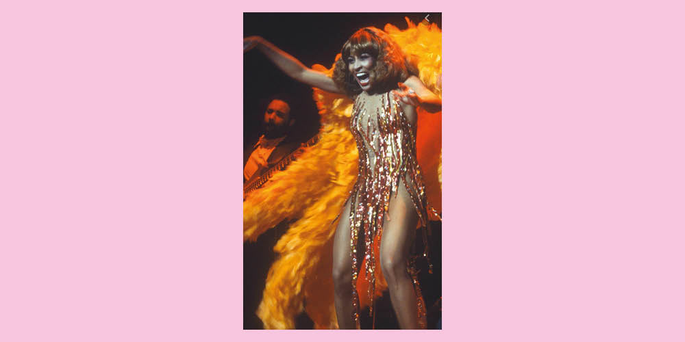 West Carolina Fashion Tina Turner Bob Mackie Robe Flamme Proud Mary