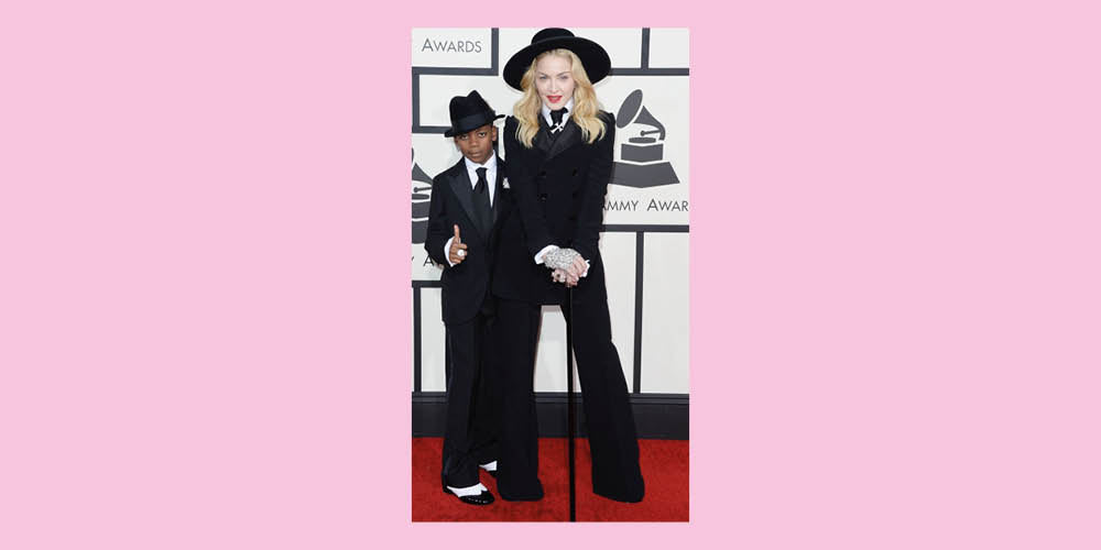 Costume Madonna de Caroline de l'Ouest David Smooth Criminal Noir chapeau de smoking anneaux gant