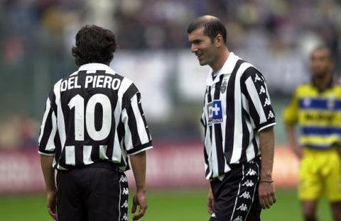 del piero , zidane, juventus