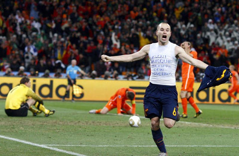 INIESTA AFTER WORLD CUP GOAL