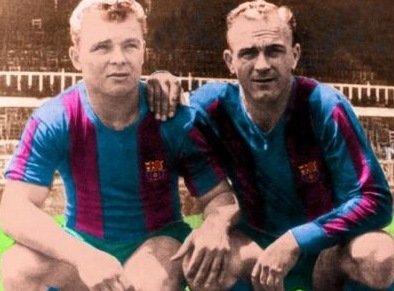 KUBALA ET DISTEFANO BARCELONE