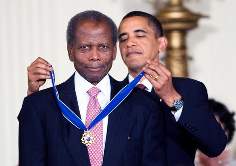 sidney poitier and Obama