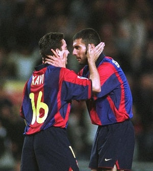 XAVI ET GU GUARDIOLA