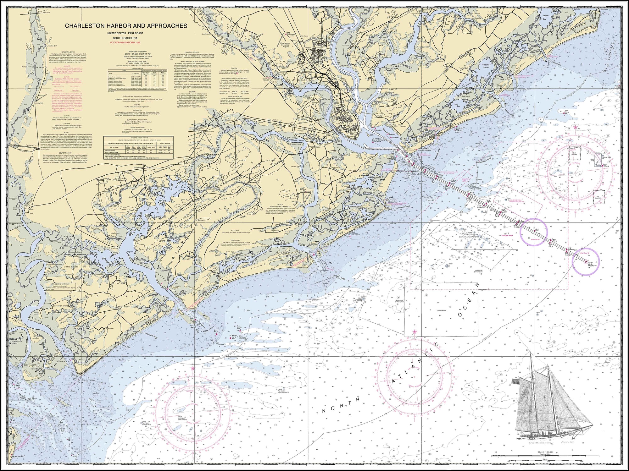 Lowcountry Nautical Charts Nautical Charts With Artwork Lowcountry Sketches 