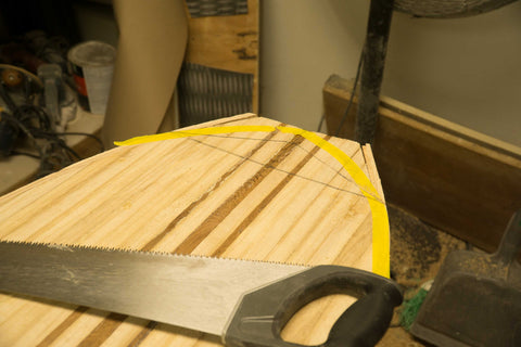 Building a wood paddle board