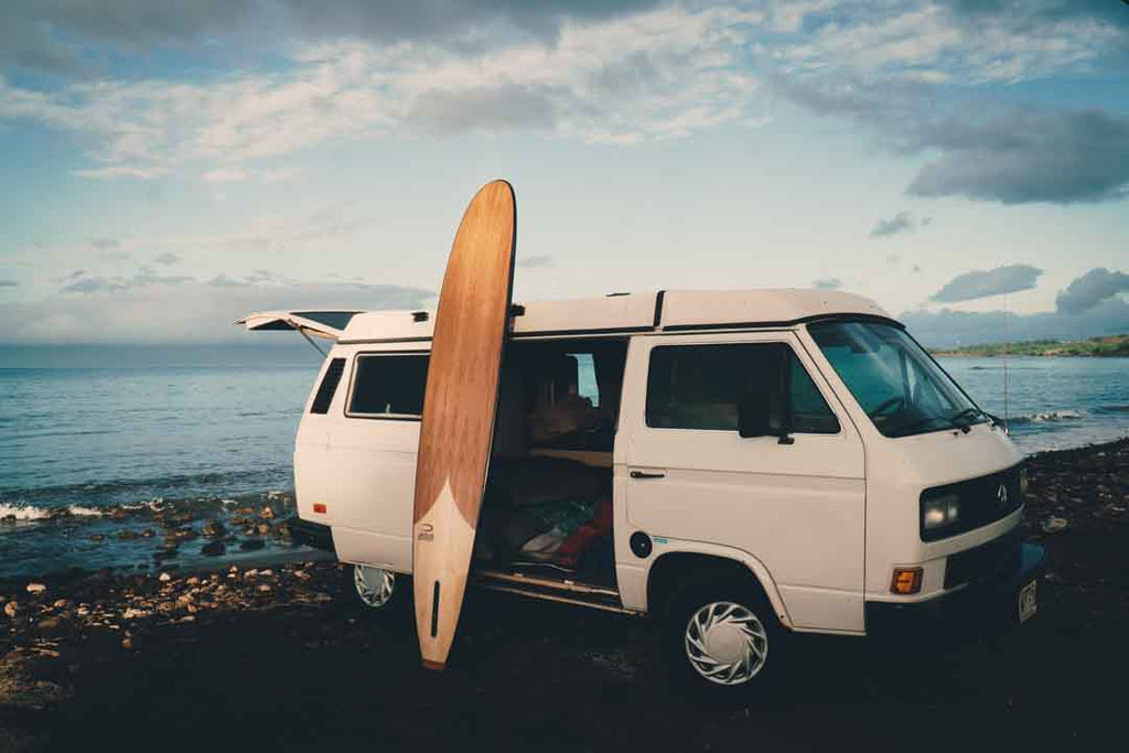 Wood surfboard