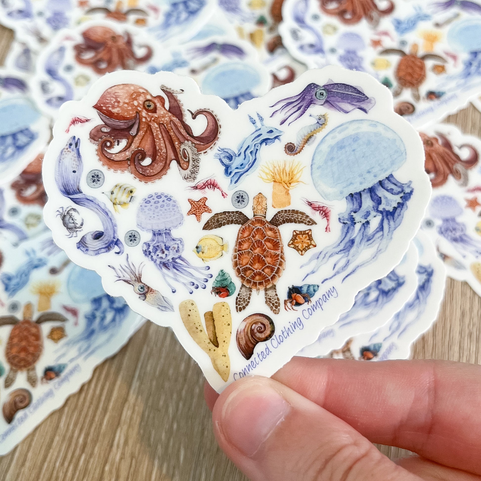 Ocean Sea Creatures Sticker - sweetsherriloudesigns - 10% of proceeds donated to ocean conservation
