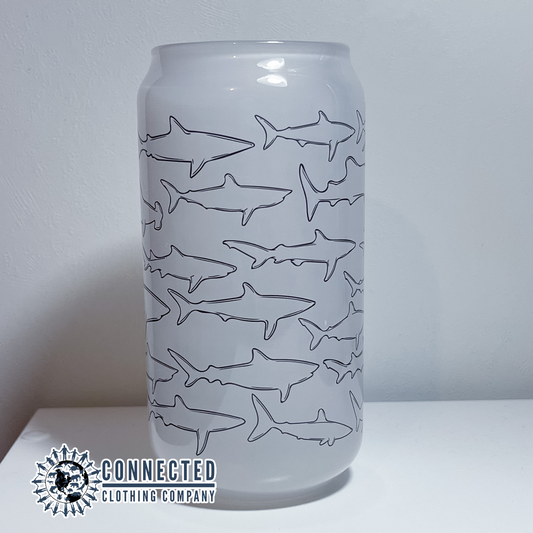 Color Changing Shark Species Glass Can - sharonkornman - 10% of proceeds donated to ocean conservation