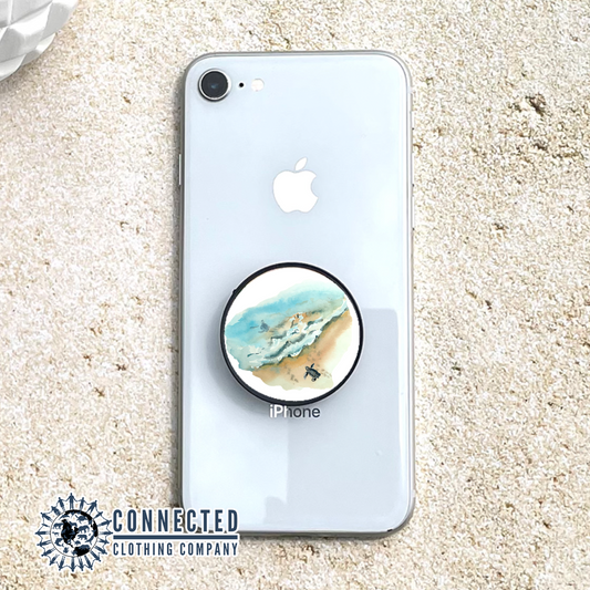 Sea Turtle Hatchling Phone Grip - sweetsherriloudesigns - 10% of proceeds donated to ocean conservation