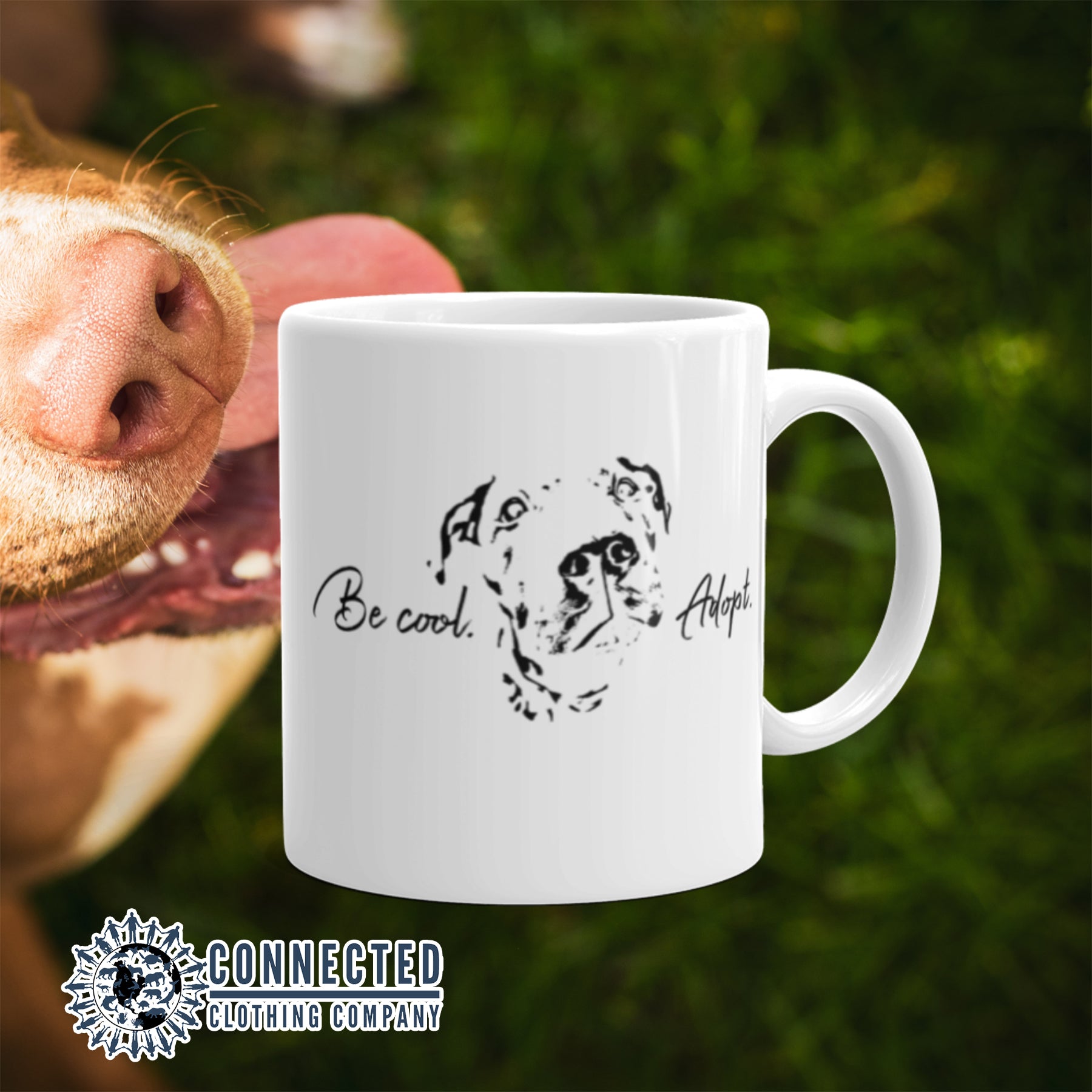 Be Cool Adopt Classic Mug - sweetsherriloudesigns - Ethically and Sustainably Made - 10% of profits donated to animal rescue organizations