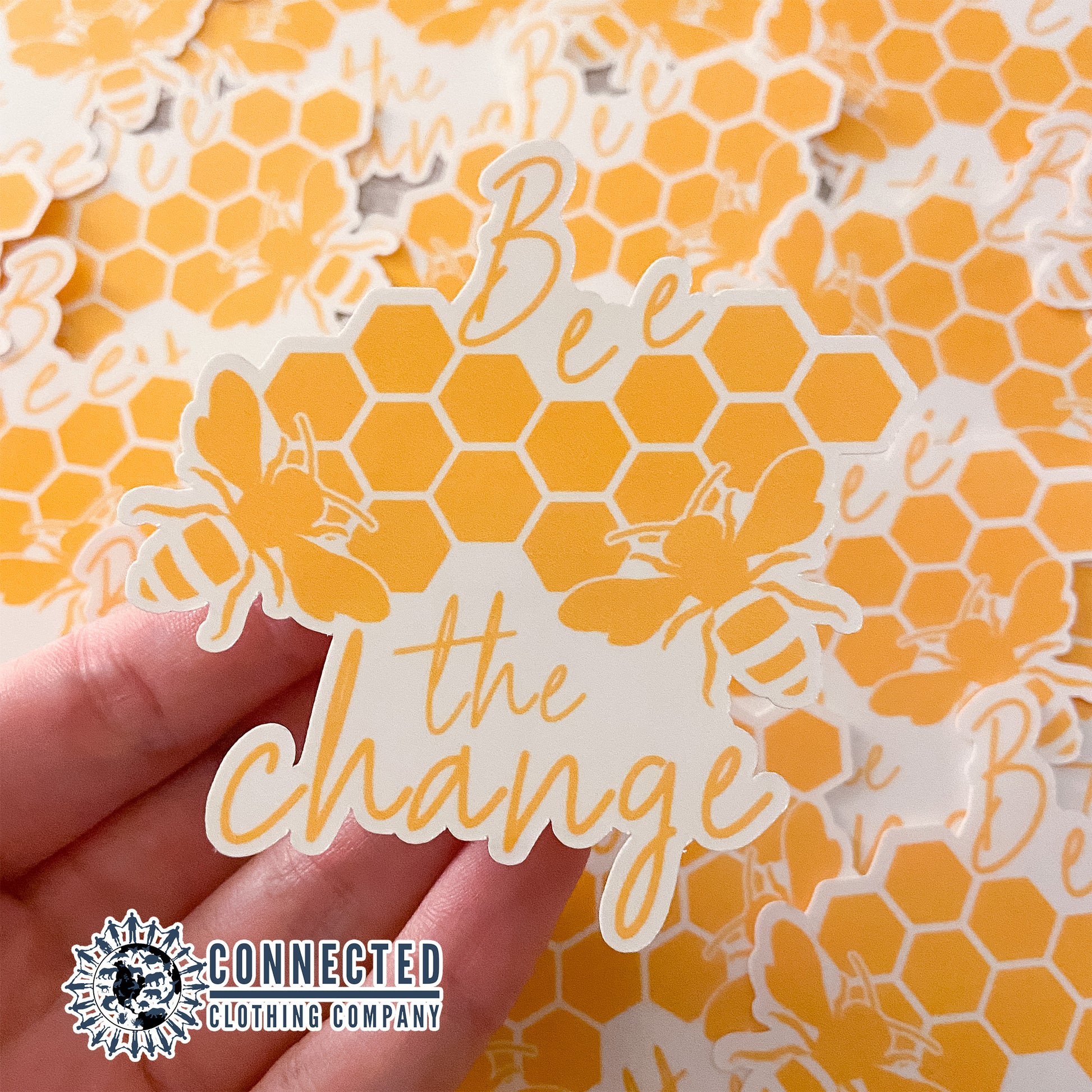 Bee The Change Sticker - sweetsherriloudesigns - 10% of profits donated to the Honeybee Conservancy