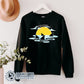 Black Bring Back Shark Infested Waters Unisex Crewneck Sweatshirt - sweetsherriloudesigns - Ethically and Sustainably Made - 10% of profits donated to shark conservation and ocean conservation