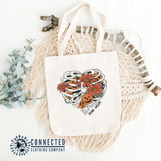 Dead Inside Tote Bag - architectconstructor - 10% of proceeds donated to ocean conservation