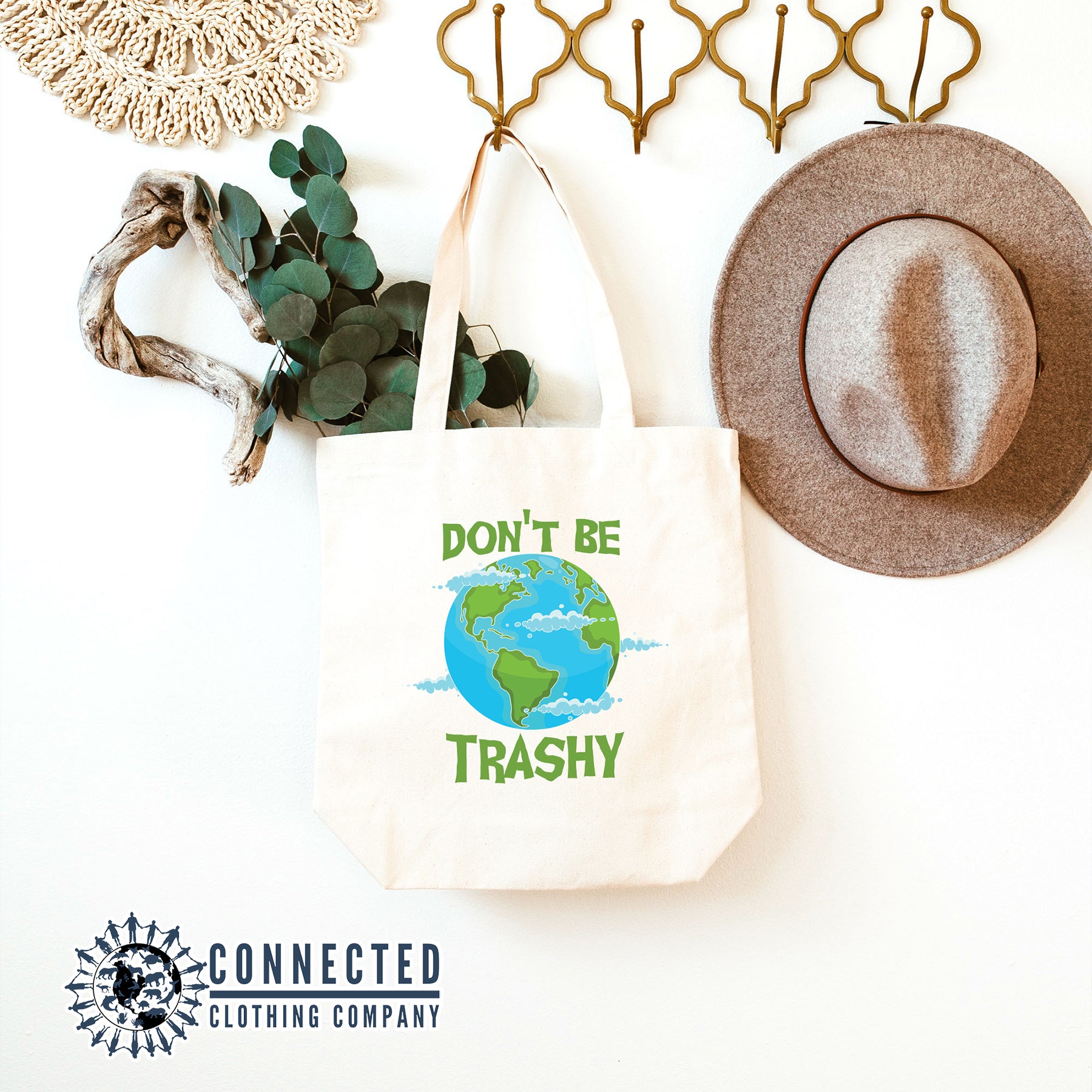 Don't Be Trashy Tote Bag - mirandotubolsillo - 10% of proceeds donated to mission blue ocean conservation