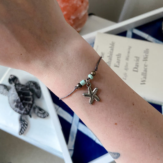 Starfish Wish Bracelet - sweetsherriloudesigns - Ethically and Sustainably Made - 10% donated to Mission Blue ocean conservation