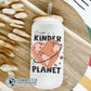 Kinder Planet Glass Can - sweetsherriloudesigns - 10% of proceeds donated to ocean conservation