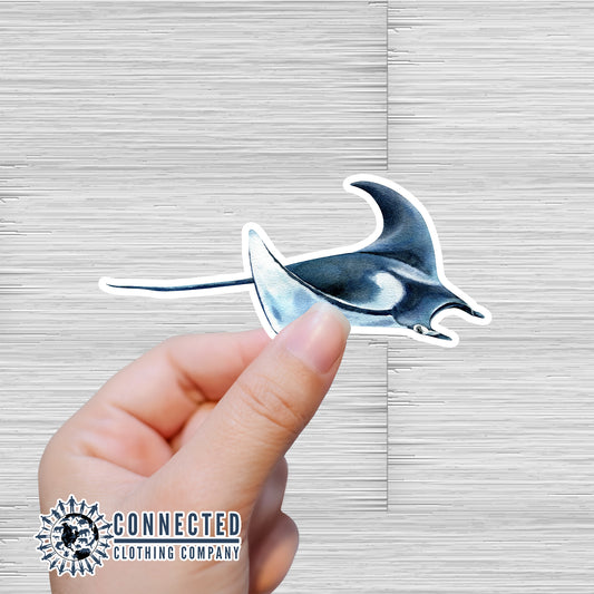 Manta Ray Sticker - sweetsherriloudesigns - 10% of proceeds donated to ocean conservation
