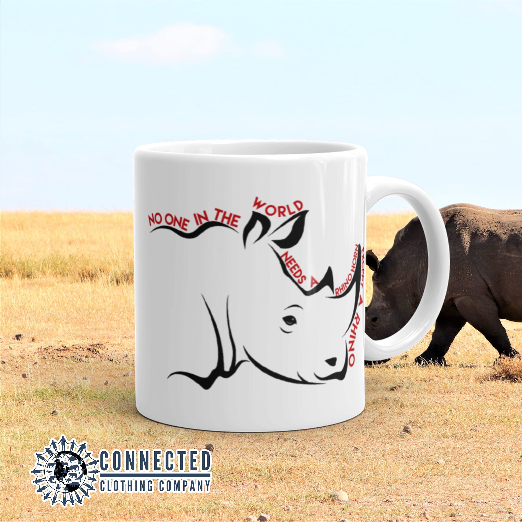 No One Needs A Rhino Horn Except A Rhino Classic Mug - sweetsherriloudesigns - Ethically and Sustainably Made - 10% of profits donated to rhinoceros conservation